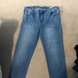 Skinny high rise jeans